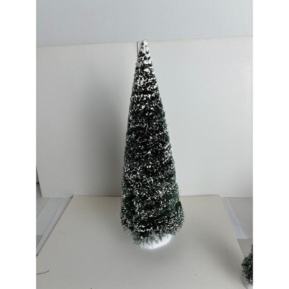 Dept. 56 Christmas Tree Village Bottle Brush 5 Trees Rounded Triangular Shaped - Picture 3 of 9